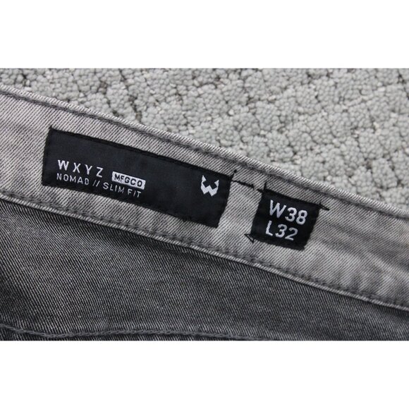 WXYZ Jeans Mens Size 38x32 Light Gray Casual Stretch Nomad Slim Fit NWT - Picture 12 of 12